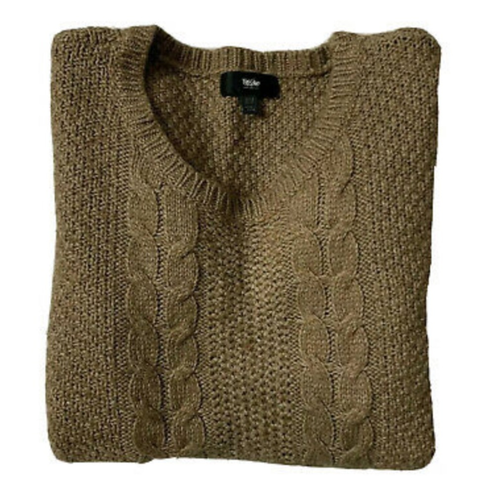 Mossimo Brown Cableknit Sweater